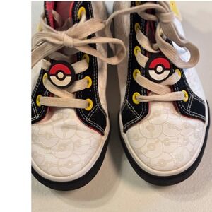 Pokemon Pikachu Tennis Shoes Size 13 High Top Sneakers Kids‎ Character Preowned